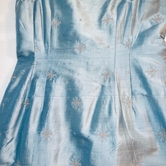 Rare Lilly Pulitzer Vintage White Label Silk Snowflake Maxi Dress Size 2/4 - Picture 9 of 16